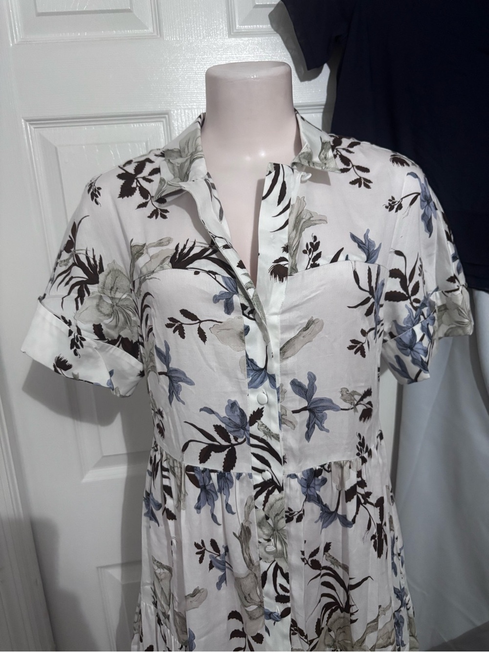 Erdem floral print tiered shirtdress - Picture 5 of 9